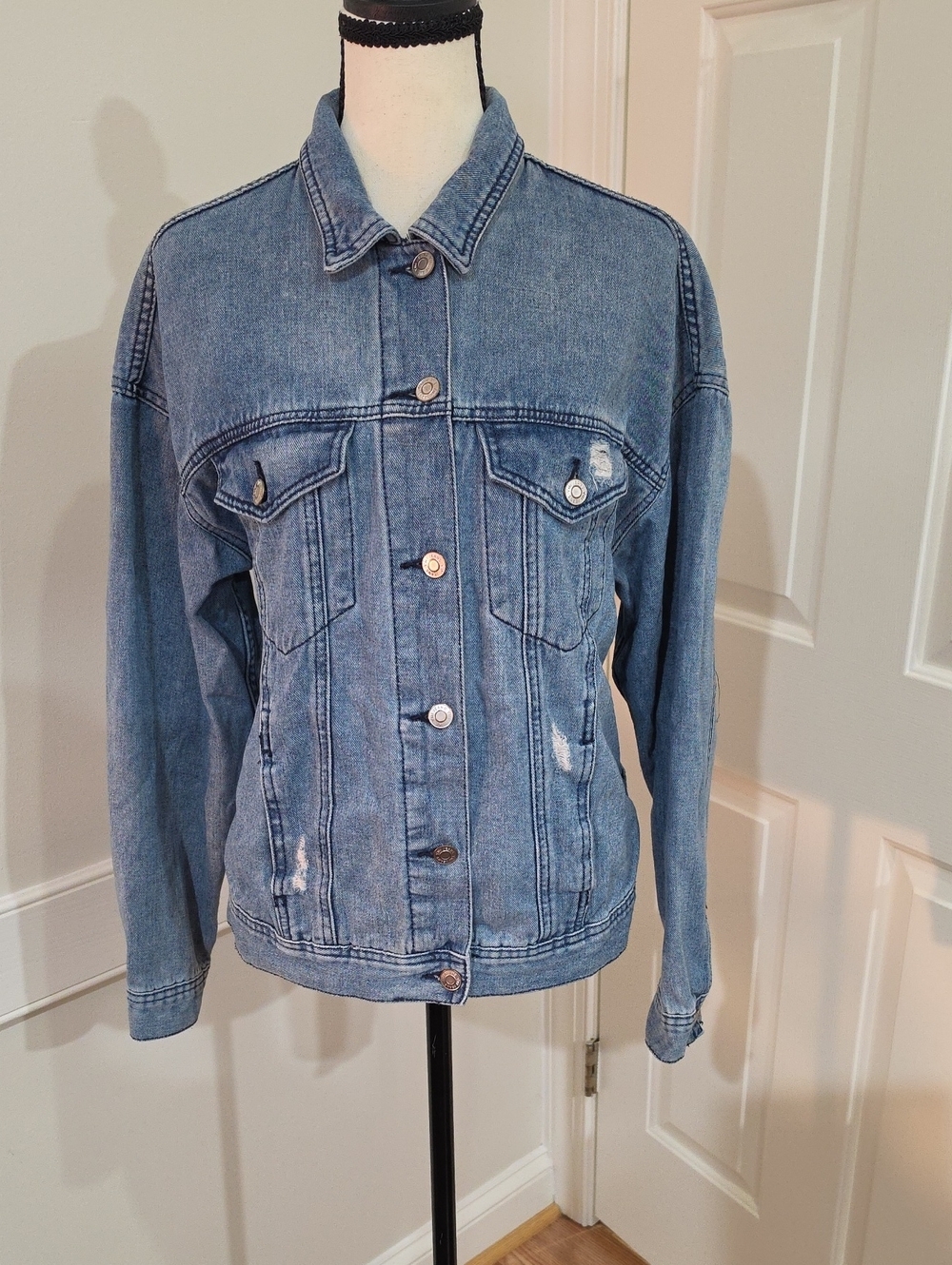 YMI Classic Blue Denim Jacket - Women- Size L